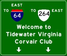 Tidewater Corvair Club Main Logo